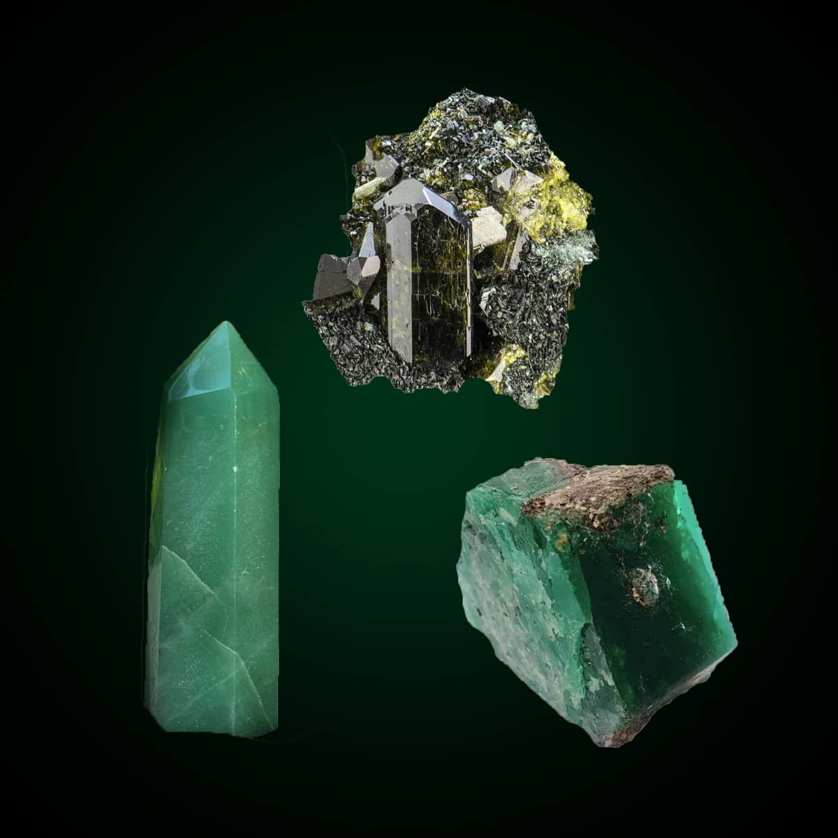 Pierres vertes : quelles sont les pierres semi-précieuses, naturelles de  couleur verte ?