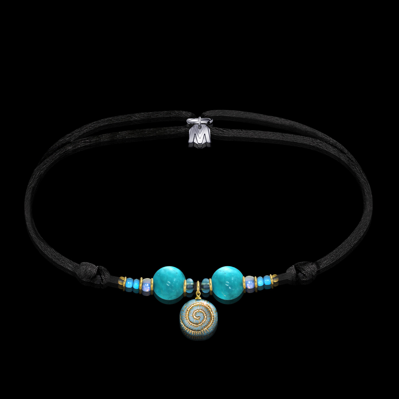 bracelet-spirale-verre-turquoise