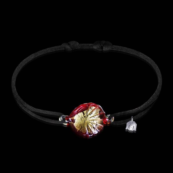 bracelet-deesse-venus-murano-rouge