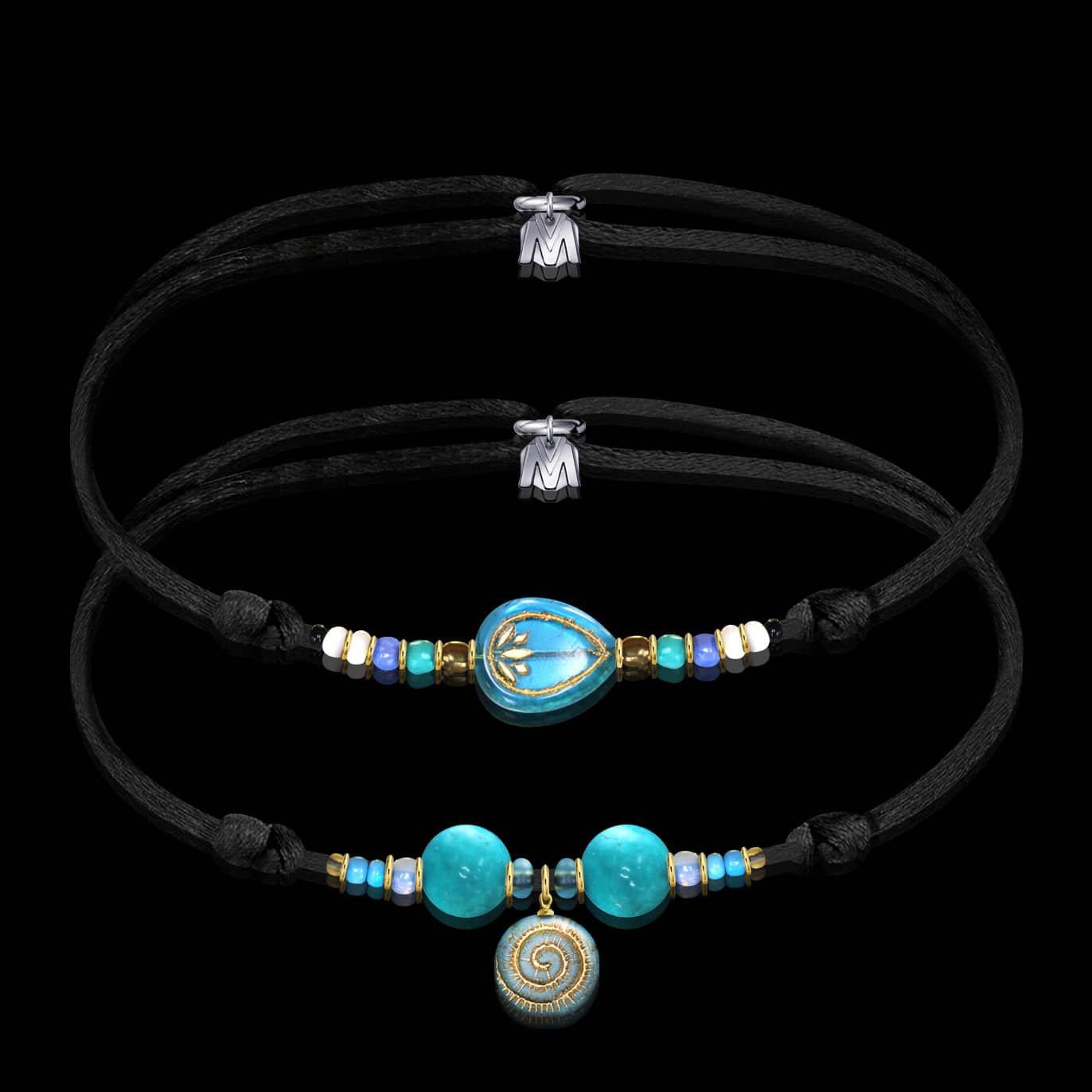 bracelet-couple-talisman-lotus-spirale